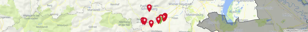 Map view for Pharmacies emergency services nearby Bürg-Vöstenhof (Neunkirchen, Niederösterreich)
